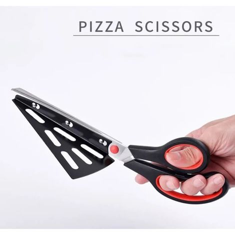 Ciseaux de Cuisine - Professionnels - Acier Inoxydable - Noir et Rouge - Multi-usages - 275mm (1/4)