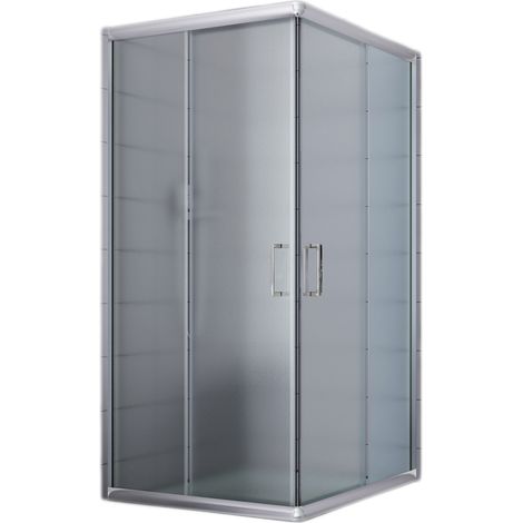 Box doccia scorrevole vetro stampato h 185 mod. Alabama 70x120 cm rettangolare