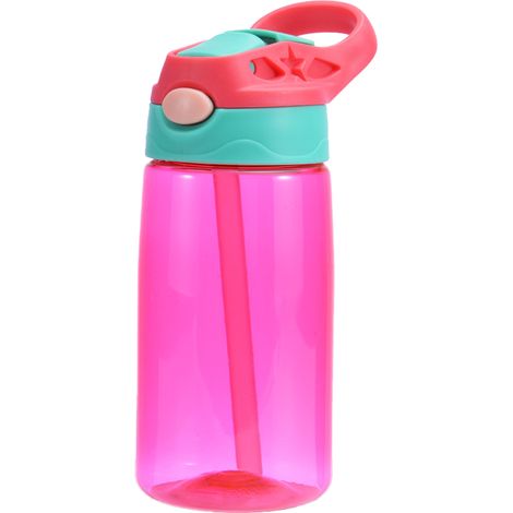 Bouteille À Eau Enfants - 600 ml - Avec Paille Rétractable Et Poignée - Sans BPA - Lavable Au Lave-Vaisselle - Par 1 (1/5)