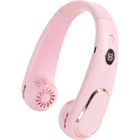 Ventilateur mains libres à tour de cou rechargeable USB pour l'été --- (1/5)