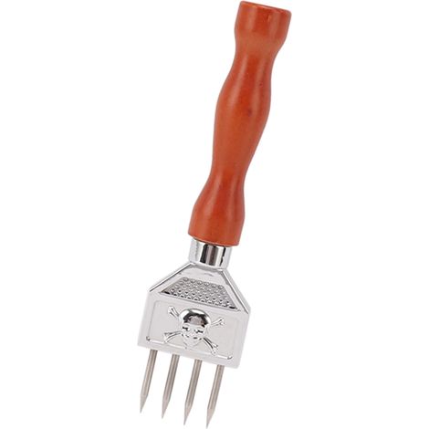 Eiscrusher aus Edelstahl 304 mit Holzgriff zum Zerkleinern von Eis, Küchenutensil Typ B (1/5)