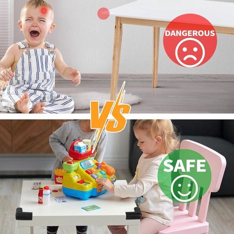 16 piezas，Protectores de esquinas para mesa，Protectores de esquinas para bebés，Juego de protectores de esquinas autoadhesivos (1/4)