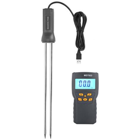 Digitaler Getreidefeuchtigkeitstester – Bereich 2–30 % – Auflösung 0,5 % – Temperaturmessung -10 bis 60 ℃ – ABS, inklusive Sonde (1/4)