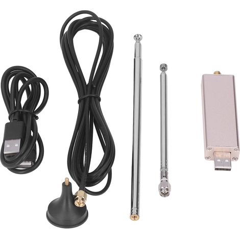 RTL-SDR-USB-Empfänger RTL2832U R820T2 100 kHz–1,7 GHz Vollband-Elektronikkomponente (1/5)