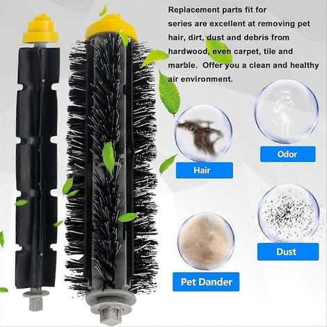 Accessoires pour aspirateurs iRobot Roomba série 600 (660/670/680/690/6) : brosse en caoutchouc, filtres HEPA (1/5)