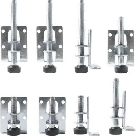 8 Pièces Pieds de Meuble Reglable, 55/80/105mm Pied de Nivellement, Pied Reglable en Hauteur pour Meubles, Tables, Canapé, Armoires, Établi (1/5)