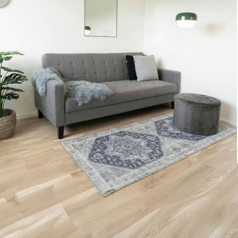 Tapis de couloir vintage tons bleus FEZ (1/5)