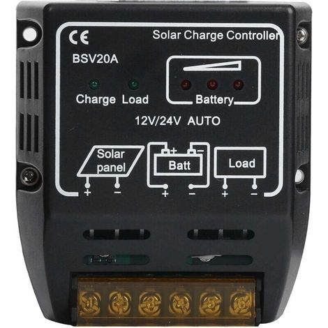 Solar Charge Controller - 20A DC12V Solar Charge Controller for Panel Cells and Battery Charge Regulator - LIAIKI (1/5)