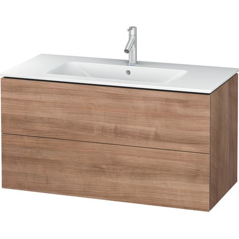 Duravit L-Cube Mueble de pared, ancho 1020mm, profundidad 481, 2 cajones, se ajusta a las necesidades del cliente. Artículo 233610, color: Cerezo del Tesino - LC624207373 (1/4)