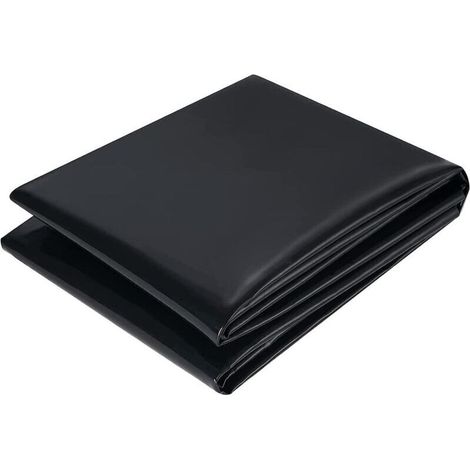 Bâche pour Étang en PVC, Robuste Noire Bâche de Bassin 2M X 3M, Bâche Liner pour Bassin Flexible Durable Préformée pour Bassin à Poisson Cascade de Jardin, Fontaines, Jardins d'eau Cascades
