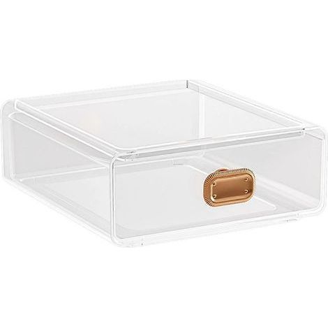 Schubladenbox zur Aufbewahrung von Schmuck, Schreibtischbox für Schmuck und andere Kleinigkeiten. – 21 x 20 cm (1/4)