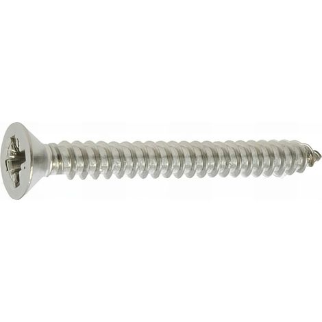 200 Vis tôle tête fraisée pozidriv Inox A2 DIN7982 Diamètre 2,9 mm - Longueur 25,40 mm - Diamètre 2.9 mm