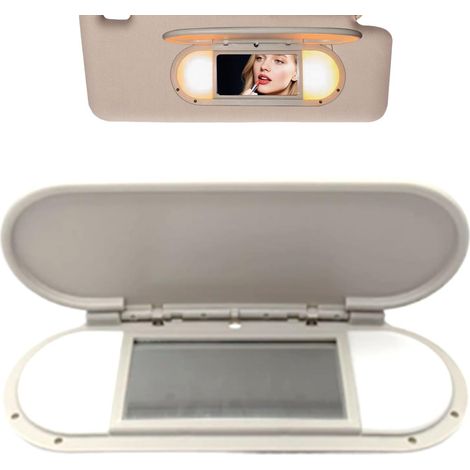 Miroir maquillage rechange pour pare-soleil véhicule, usage quotidien et voyage (1/5)