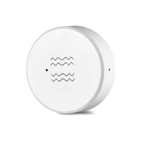 Alarma inteligente con sensor de vibración, monitoreo en tiempo real, detección de vibración en puertas y ventanas para seguridad del hogar, compatible con Home Assistant Zigbee2MQTT