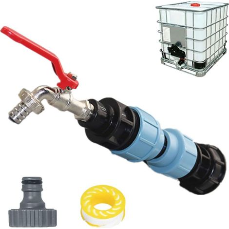 Ibc Tank Adapter, Ibc Tank Drain Adapter Tote 1/2" s60x6, Tap Tank Hose Connector Replacement