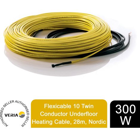 Veria Flexicable 10 Twin Conductor Underfloor Heating Cable, 300W, 28m, Nordic (1/3)