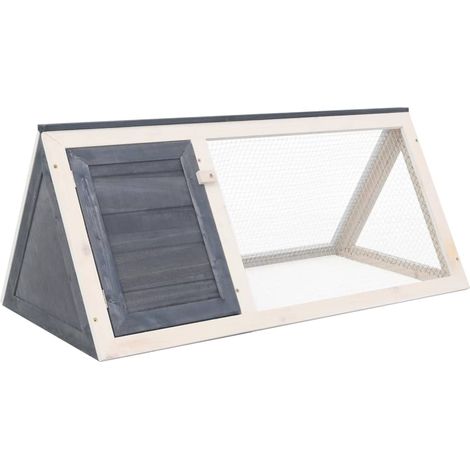 Conigliera 98 x 50 x 41 cm legno grigio 020000600 (1/5)