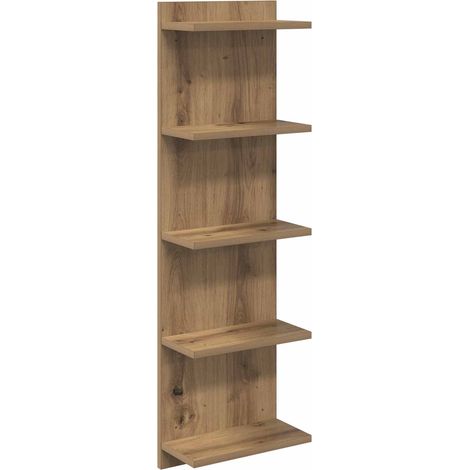 Scaffale da parete Rovere Artigianale 30 x 15 x 100 cm vidaXL (1/5)
