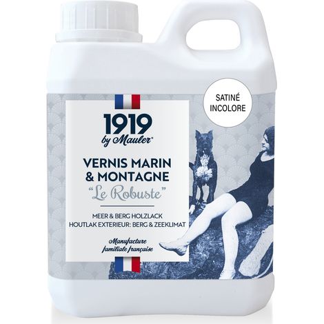 Vernis marin & montagne extérieur - 0,5L Aspect Cire Incolore - Ecolabel - Le Robuste 1919 by Mauler