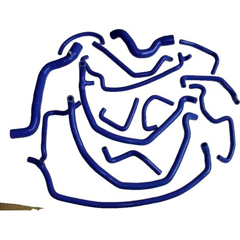Manguera de refrigeración, resistente a altas temperaturas, material de silicona duradero, azul. (1/2)