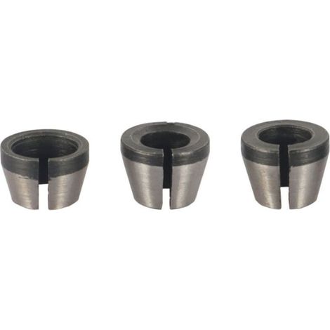 Mandrin pour Fraiseuse Lot de 8 Collets pour Affleureuse 6 mm 6,35 mm et 8 mm Pinces de Serrage et Adaptateurs pour Défonceuse (1/3)