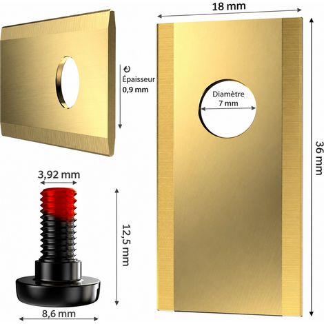 Lames robot tondeuse 30 pièces dorées plaqué titane Sunseeker V3 S4 X7 X3 Plus, lot de 30 pièces, doré, 8 × 7 × 7 cm, 170 g – Livraison gratuite