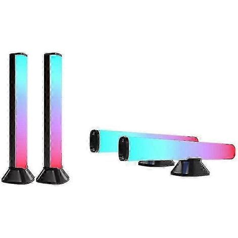 Lampe d'ambiance USB 5W RGB+W pour bureau, à commande vocale, avec capteur de couleur RGB, pour la décoration de la chambre à coucher. (1/5)