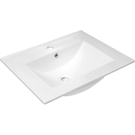 Sapho Slim - Möbelwaschtisch 60x16x46 cm, weiß 1601-60