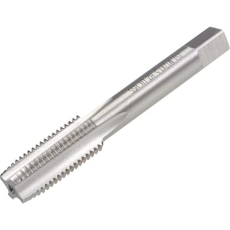 sourcing map Taraud Machine Métrique Gauche Filetage M12 Pas 1.5 H2 4 Flûtes Acier Rapide (1/5)