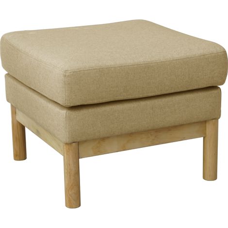 Tabouret SVITA HOLLY, banc, repose-pieds, coiffeuse, chaise, beige/naturel (1/5)