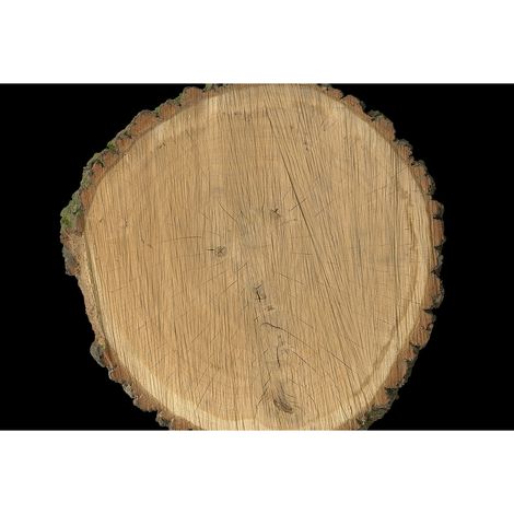Papier peint panoramique noir imitation tronc d’arbre | Tapisserie panoramique marron pour salon | Papiers peints panoramiques aspect bois - 270 x 400 cm (4 pièces) (1/2)
