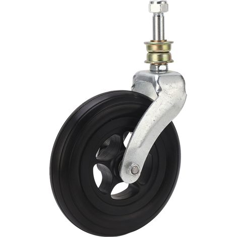Ortviai Roulettes avant pour fauteuil roulant 6 pouces (15,2 cm) en polyuréthane noir, amortissantes, charge max. 113 kg