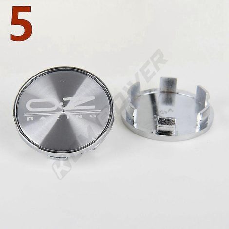 4 enjoliveurs de roue Oz Emblem, diamètre extérieur 54 mm / diamètre intérieur 49 mm, cache-moyeu central, lot de 5 (1/4)