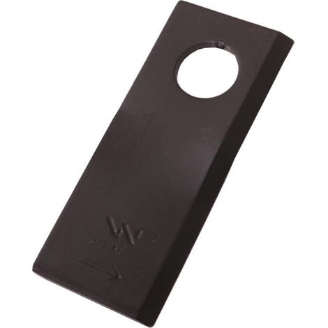 Linkes Mähwerkmesser 100x40x3mm Loch 19 für RS 100/3 Sipma WARYŃSKI (verkauft in 25 Stück) (1/2)