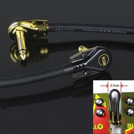 Cable De Reduction Du Bruit - Guitare - 35 Cm - Noyau Cuivre Sans Oxygene - Blindage Dense - 1 Piece (1/5)