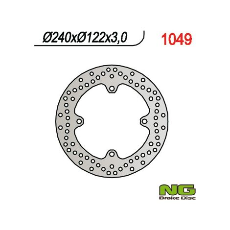 Disco de freno trasero NG para Suzuki RMZ 450, Honda CR 125, CR 250, RMZ 250