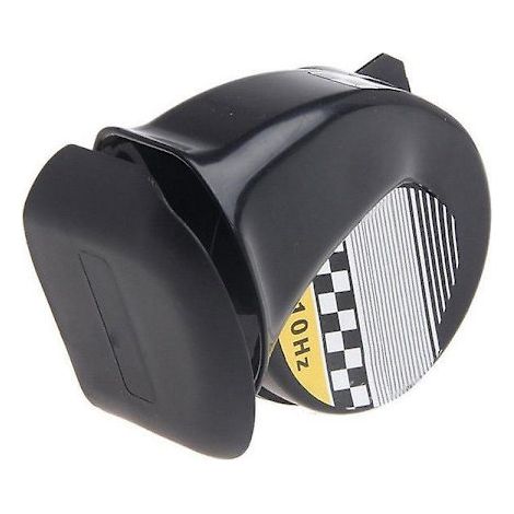 Avertisseur 12V 130dB Universel pour Voiture Camion Klaxon Noir Spirale Étanche Corne de Signalisation Accessoire Auto