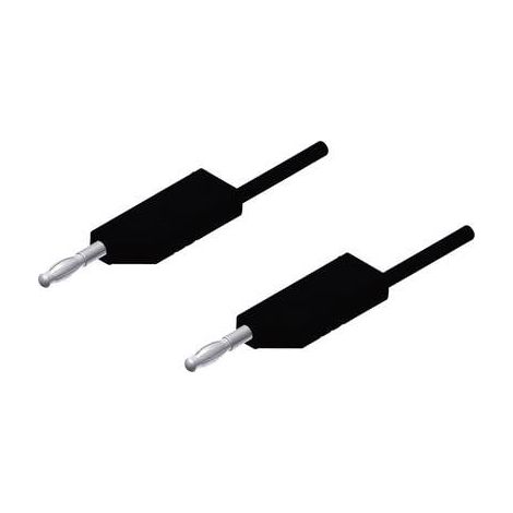Hirschmann Test & Measurement MLN 200/2,5 SW Cordon de mesure Banane mâle 4 mm Banane mâle 4 mm 2.00 m noir 1 pc(s) (1/4)