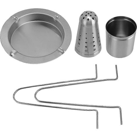 Grille de rôtissage verticale en acier inoxydable pour poulet, amovible et compatible avec les barbecues d'extérieur. Conception ingénieuse pour rôtir poulet, dinde, etc. (1/5)
