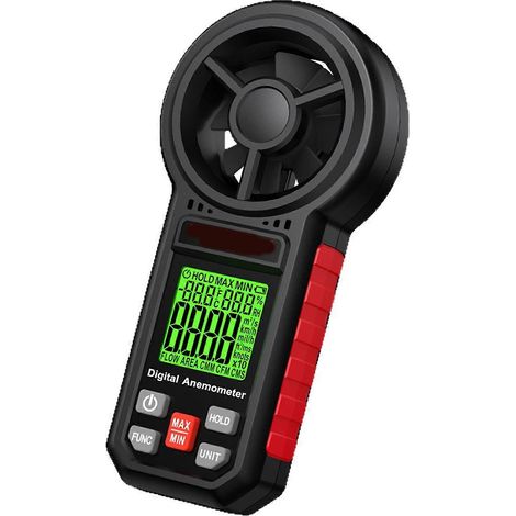 Cet anémomètre numérique multifonctionnel fournit des données environnementales complètes, notamment la vitesse, la direction, l'humidité, la température et plusieurs couleurs. (1/5)
