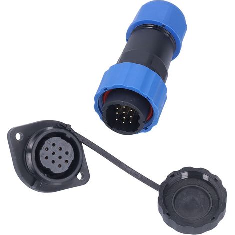 Connecteur étanche IP68 fiche prise SP2010 5A 250V AC mâle femelle à bride aviateur pour câble électrique (1/5)