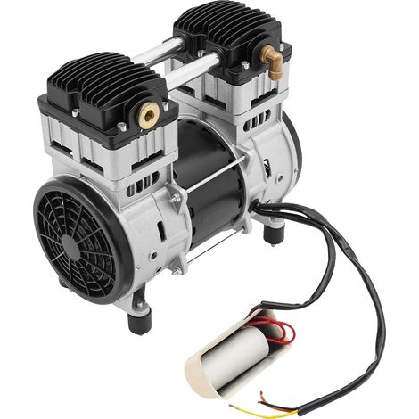Tête de pompe de compresseur d'air, moteur de 1500W, protection contre la surchauffe, Argent (1/2)