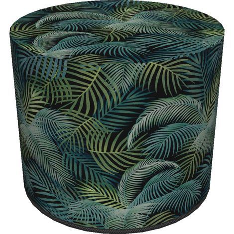 Pouf impermeabile in Cordura per casa e giardino - Motivo Maiorca, elegante, comodo, stabile, con cerniera, 40 cm, Bertoni (1/5)