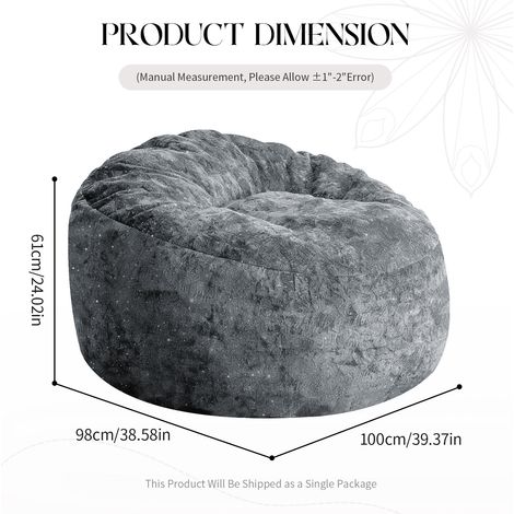 Fauteuil Poire Design à Dossier Haut Courbé pour Soutien Complet du Corps (1/5)