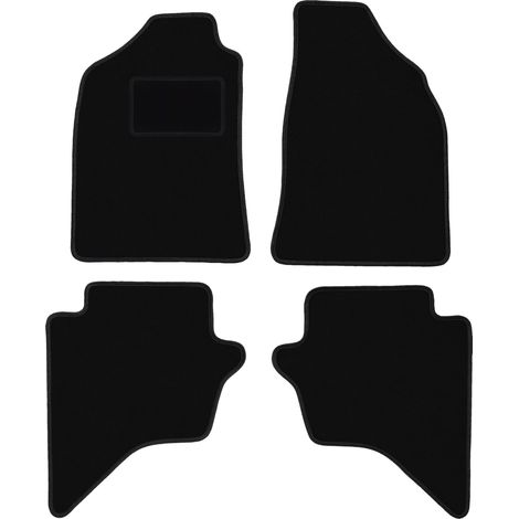 Alfombrillas de terciopelo negro para Ford Ranger MK2 (2007-2012)