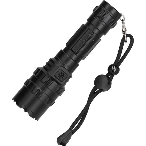 Lampe de Poche LED Rechargeable 1200lm, 5 Modes d'Éclairage, Portable et Puissante pour Extérieur (1/5)