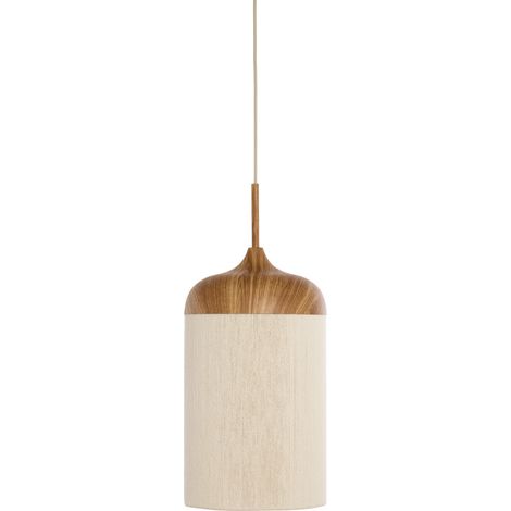 Suspension Dania 16 cm – Coton et métal – Hauteur 31 cm – E27 – IP20 pour espaces intérieurs – Light & Living (1/4)