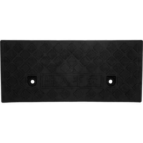 Trywise 5 cm dicke, tragbare Kunststoff-Laderampe für Autoauffahrten und Laderampen, Schwarz