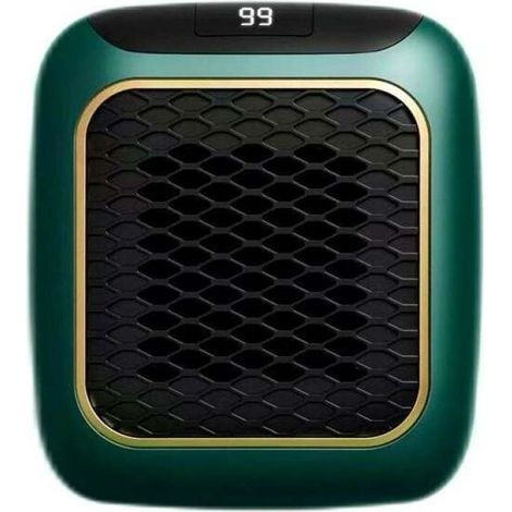 Mini heating wall-mounted green, 800 W, heating fast, thermostat adjustable, protection integrated (1/5)