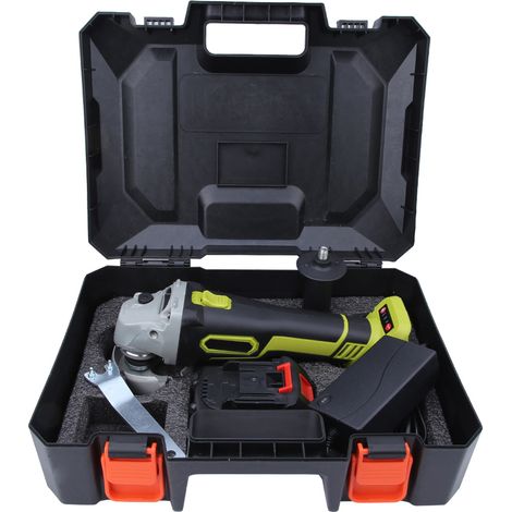 Meuleuse d'angle sans balais 1300W, polisseuse et découpeuse multifonction rechargeable, prise UE 80-240V, 2 batteries et 1 chargeur inclus (1/5)